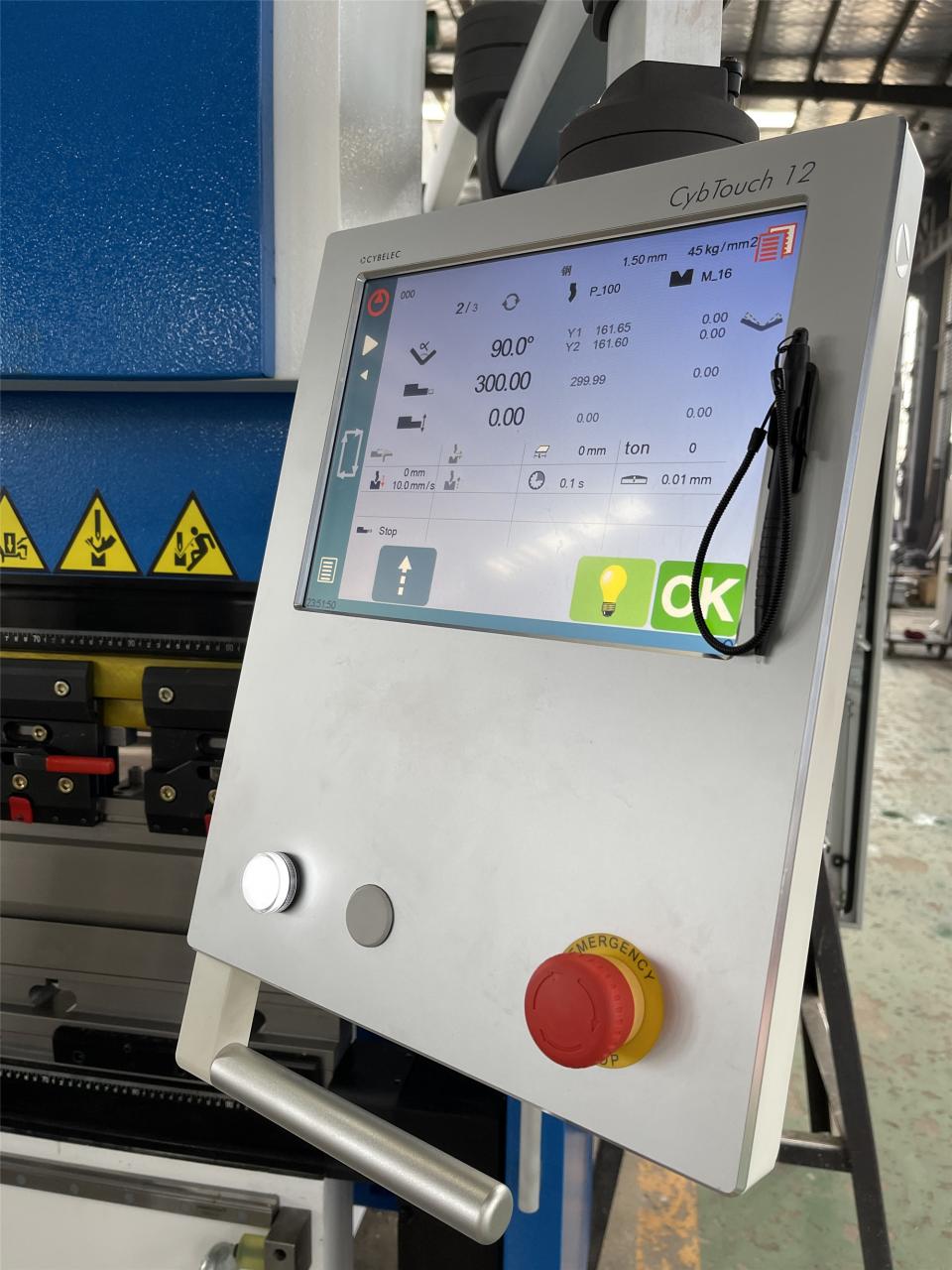 160t-4000 Máy uốn thủy lực 4 trục Cnc Nhấn phanh