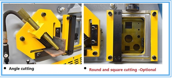 60t Q35-16 Hydraulic Ironworker Shearing Punching Bending And Notching Machine Máy cắt sắt thủy lực 60t Q35-16 Máy uốn và khía