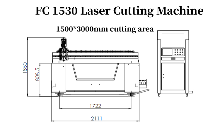 China Industrial Metal Aluminum 1kw 2kw Sheet Metal Fiber Laser Cutting Machine Máy cắt Laser sợi kim loại tấm kim loại 1kw 2kw của Trung Quốc