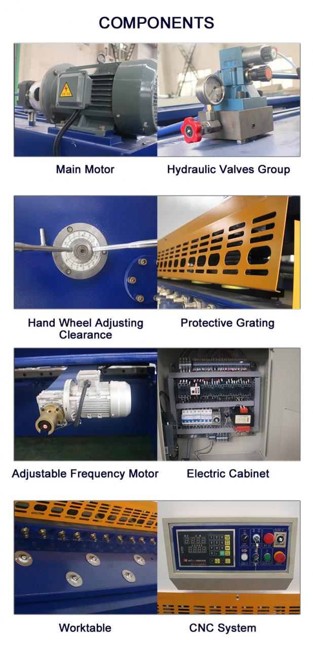 Cnc Nc Hydraulic Press Metal Guillotine Shear Machine For Carbon Stainless Steel Sheet Cnc Nc Máy cắt kim loại ép thủy lực cho tấm thép không gỉ carbon