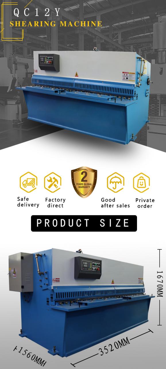 Hydraulic Guillotine Shear Machine Qc12y 8*6000mm Guillotine Industrial Sheet Metal Aluminium Stainless Steel Cutting Shearing M Máy cắt thủy lực Qc12y 8 * 6000mm Máy cắt công nghiệp Tấm kim loại nhôm cắt thép không gỉ M