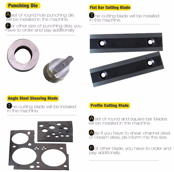 Máy cắt và đột kết hợp máy cắt sắt thủy lực dòng Q35y Series